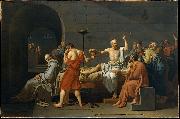 Jacques-Louis  David The Death of Socrates oil